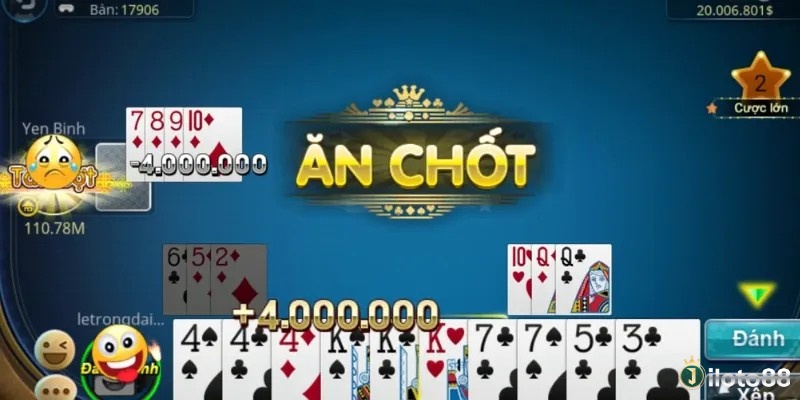 Cân nhắc kỹ trước khi ăn chốt để tránh rơi vào thế đền làng bất lợi ở thứ tự đánh trong Phỏm.
