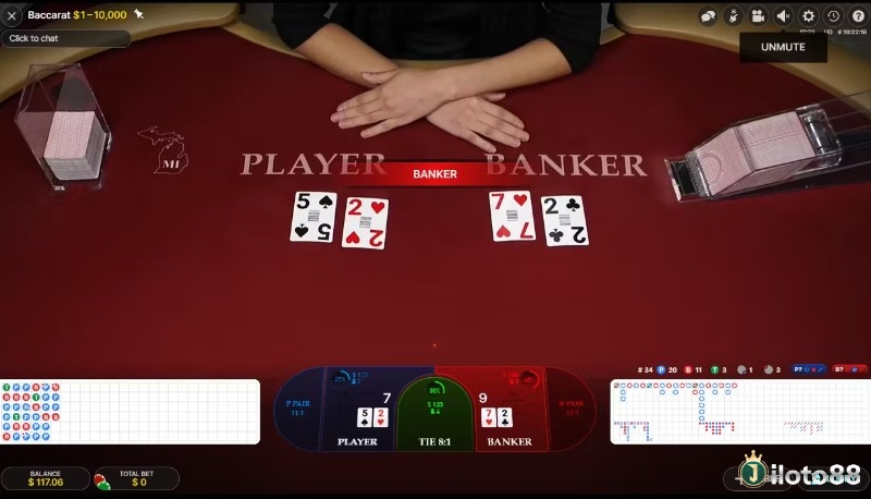 Nắm vững 3 cửa cược Banker, Player, Tie là nền tảng để tham gia Baccarat hiệu quả.