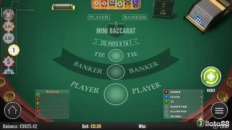 Stand và Hit trong Baccarat tuân theo quy tắc tự động chứ không phải lựa chọn của người chơi.