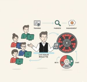 Live dealer roulette là gì? Trải nghiệm roulette với dealer thật
