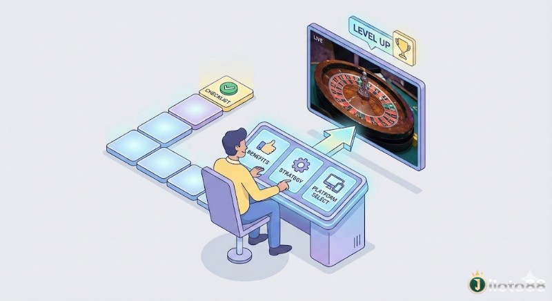 Người chơi hoàn tất việc học về Live Dealer Roulette là gì, sẵn sàng dùng kiến thức và chiến lược để nâng cao trải nghiệm