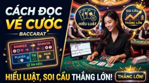 Cách đọc vé cược Baccarat chuẩn: Hiểu luật, soi cầu thắng lớn
