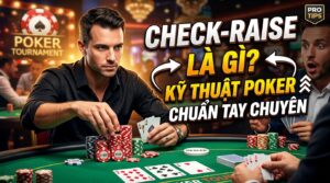 Check-raise là gì? Kỹ thuật chơi Poker chuẩn tay chuyên