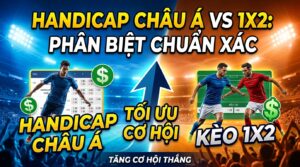 Handicap châu Á so với 1X2: Phân biệt chuẩn xác, tối ưu cơ hội