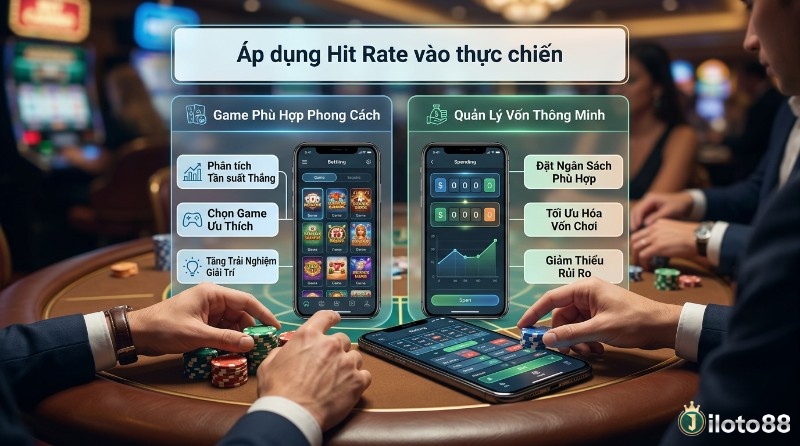 Áp dụng hit rate là gì trong slot, quản lý vốn thông minh, tối ưu trải nghiệm, giảm rủi ro qua ứng dụng di động