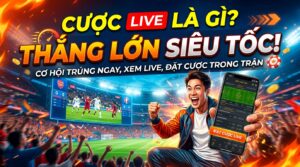 Cược live là gì? Khám phá cược trực tiếp siêu tốc, thắng lớn