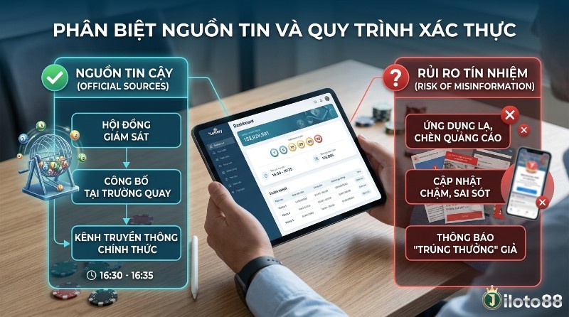 Phân biệt nguồn tin xổ số đáng tin cậy từ Hội đồng Giám sát, lịch quay xổ số miền Nam, công bố tại trường quay, kênh chính thức và rủi ro từ ứng dụng lạ, thông báo trúng thưởng giả
